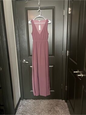 NWT Baltic Born Hera V-Neck Sleeveless Maxi Dress in Vintage Plum